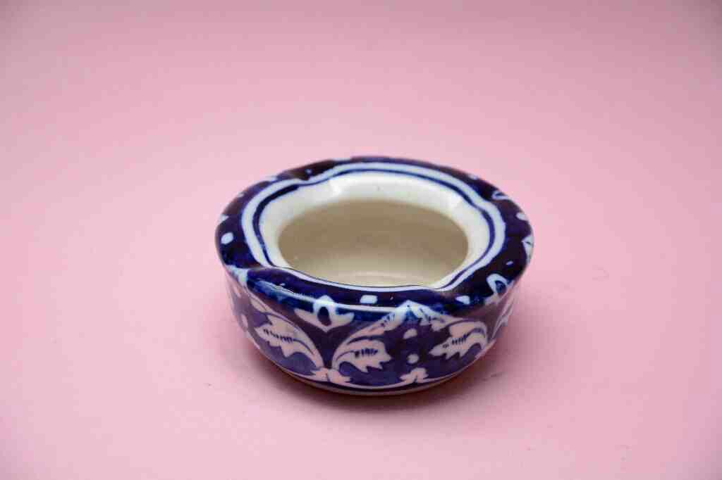 Blue Pottery Ash Tray