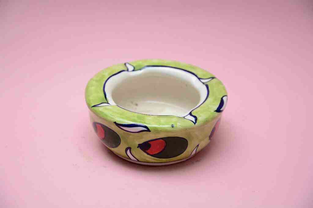 Blue Pottery Ash Tray