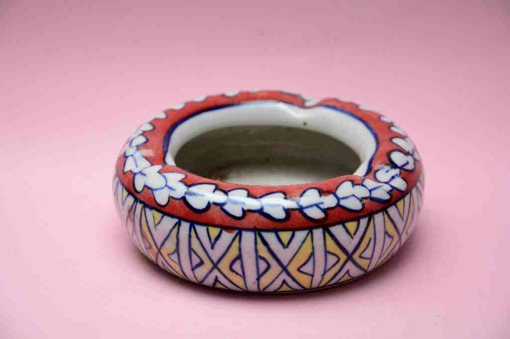 Blue Pottery Ash Tray