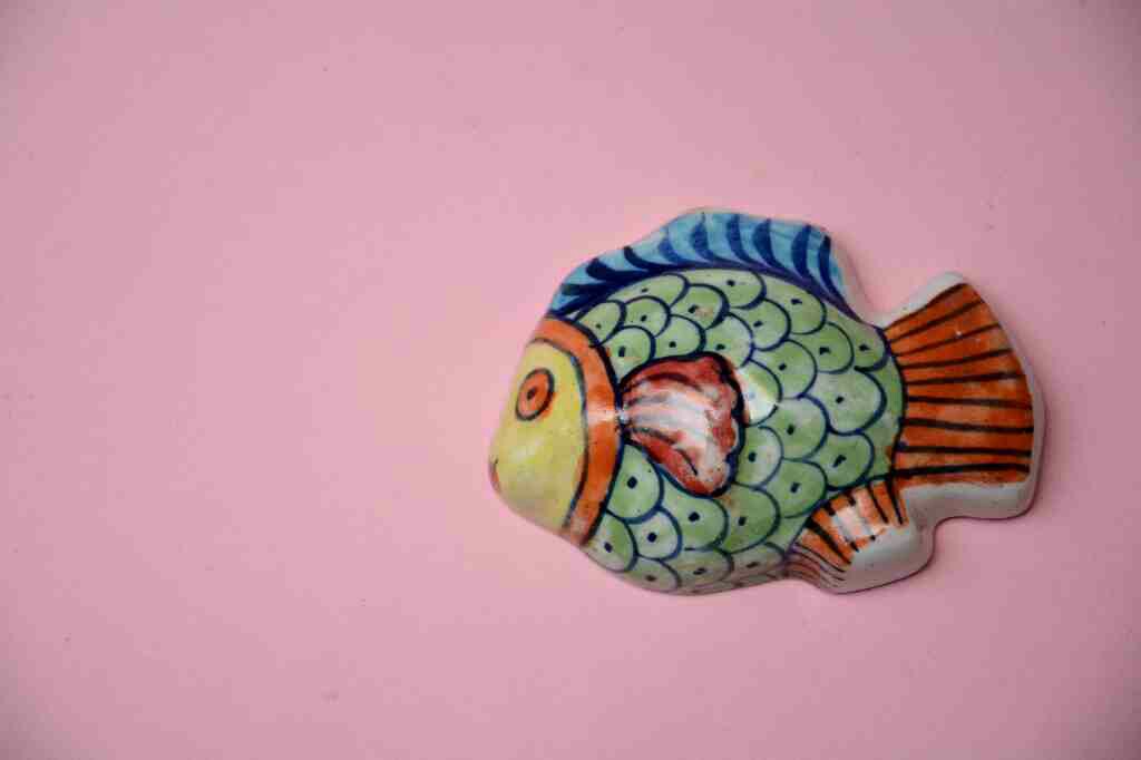 Blue Pottery Miniature Fish