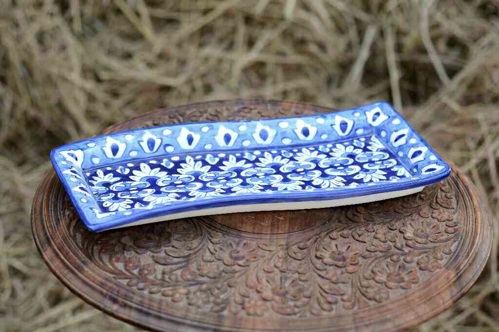 Blue Pottery kabab Dish
