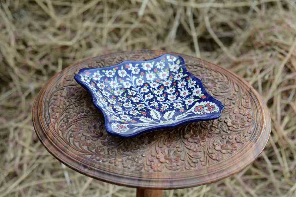Blue Pottery Small Dish