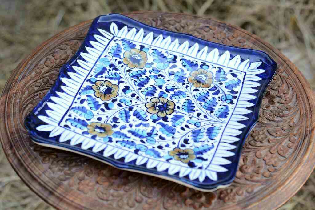 Blue Pottery Medium Dish