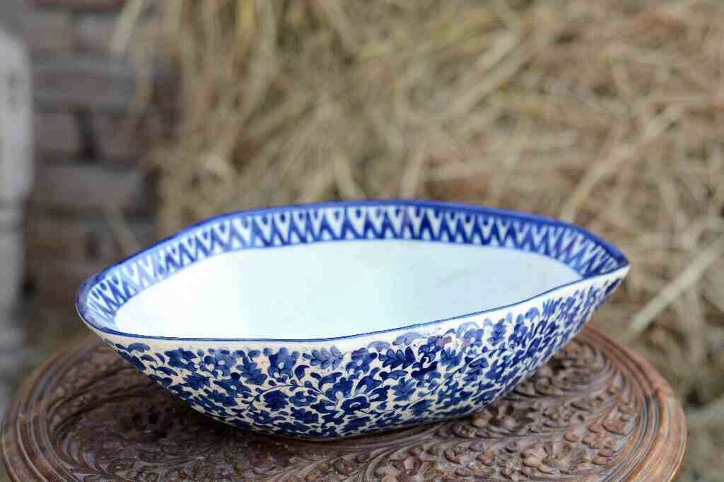 Blue Pottery Deep Bowl