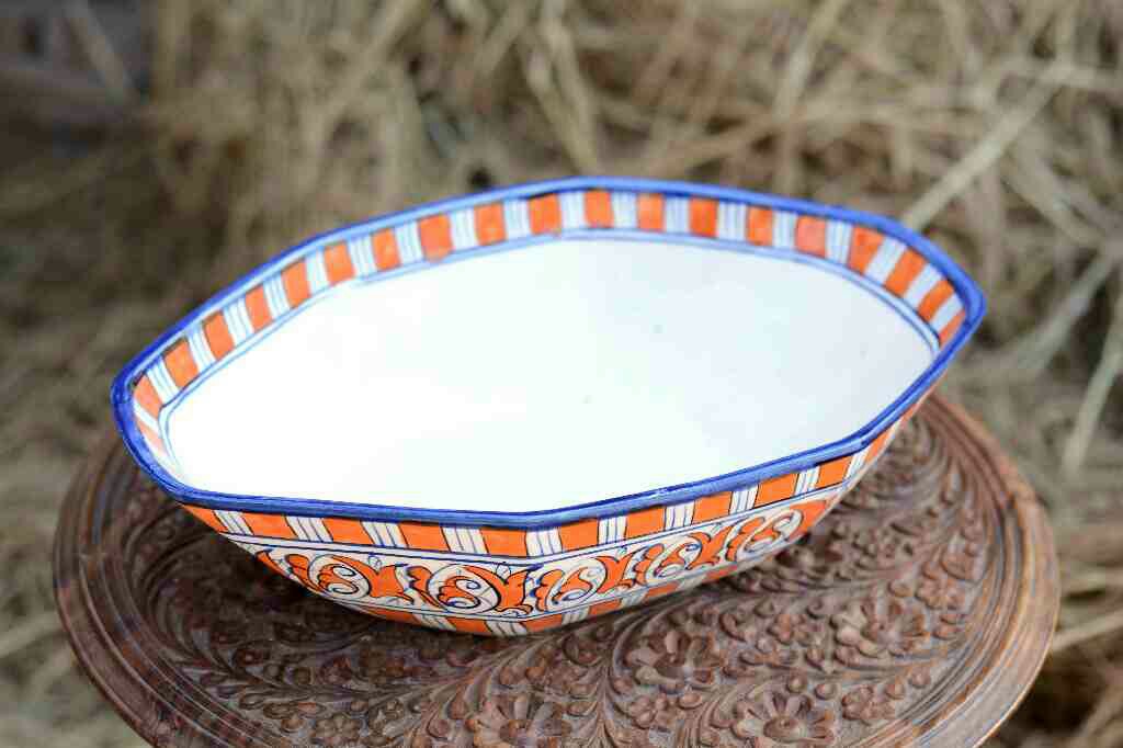Blue Pottery Deep Bowl
