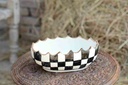 Blue Pottery Fruit Bowl