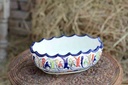 Blue Pottery Fruit Bowl
