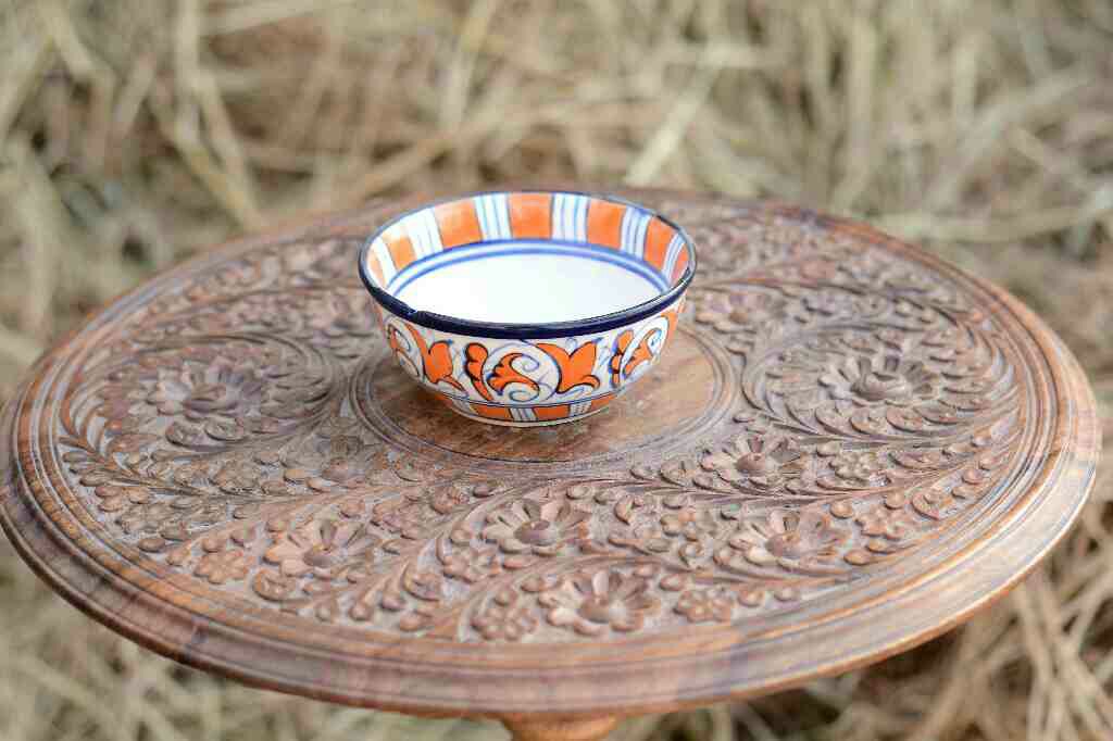 Blue Pottery Deep Bowl