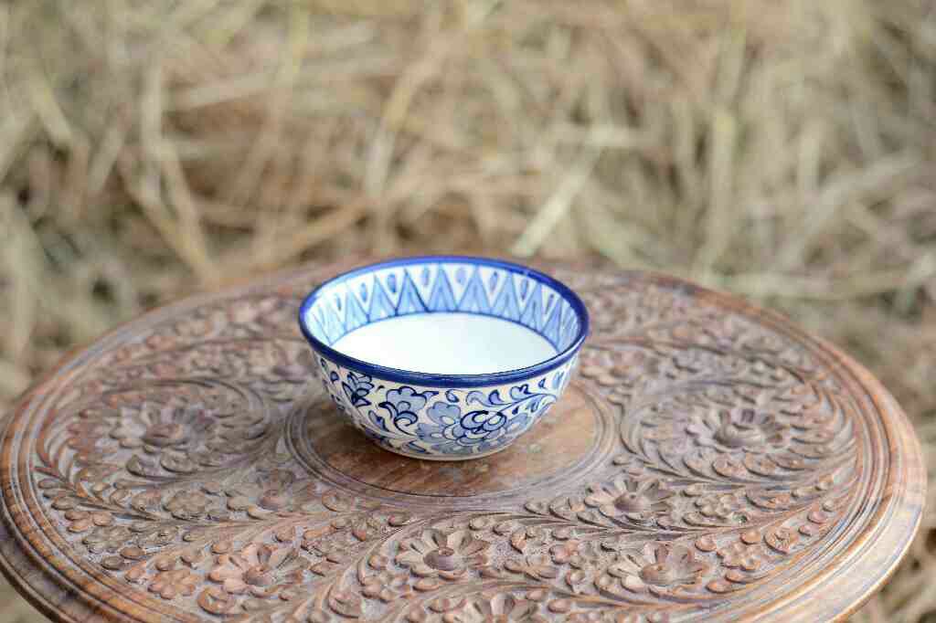 Blue Pottery Deep Bowl