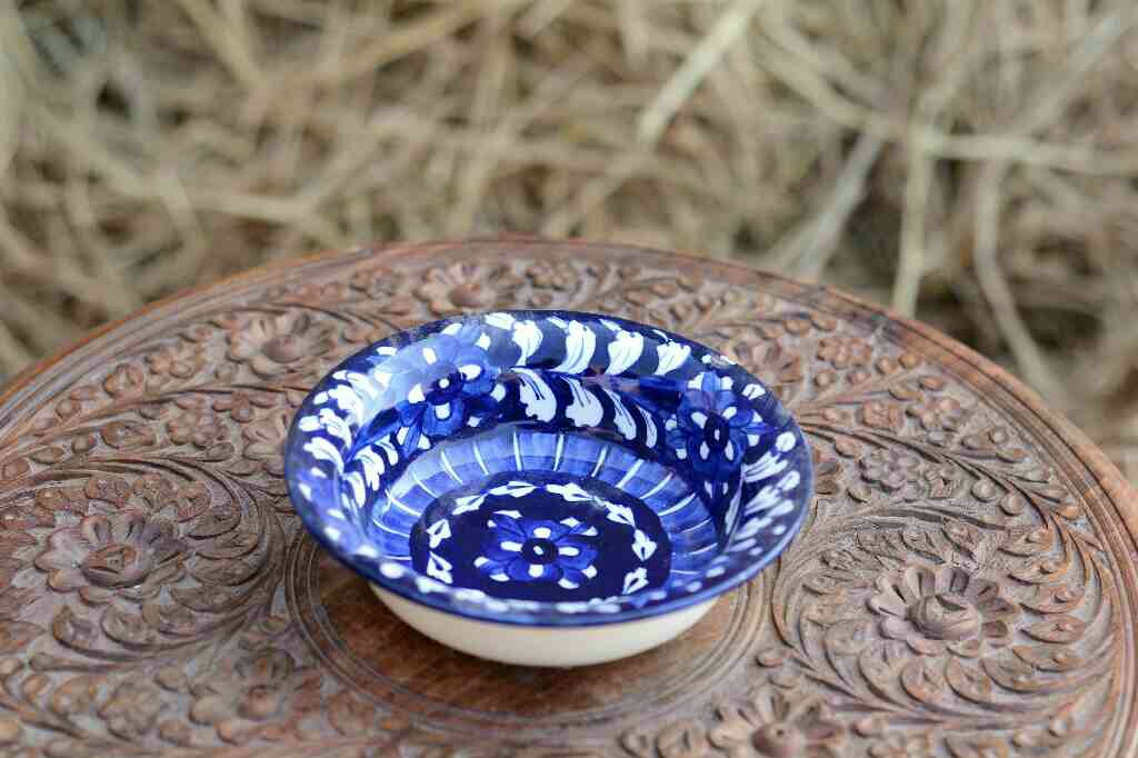 Blue Pottery Bowl