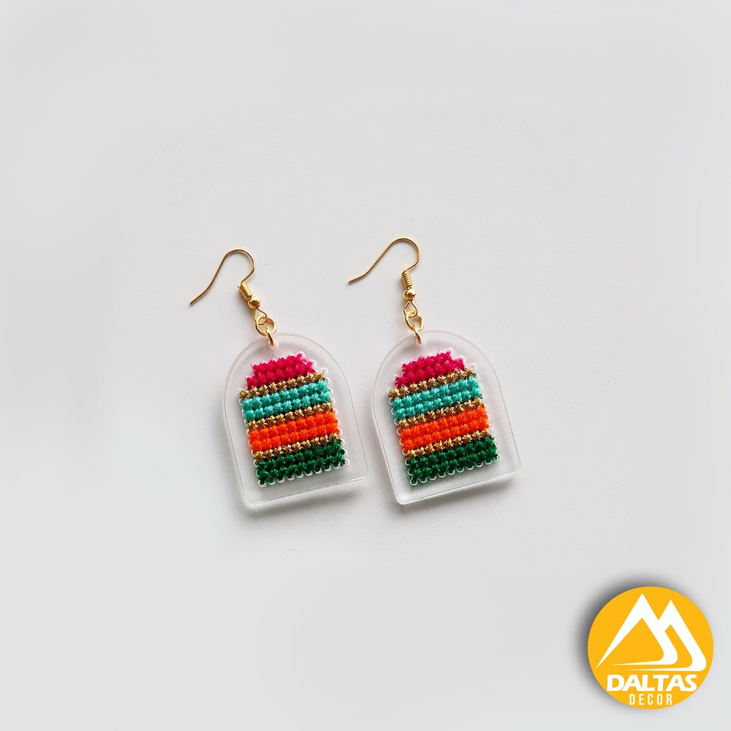 Earrings Embroidered