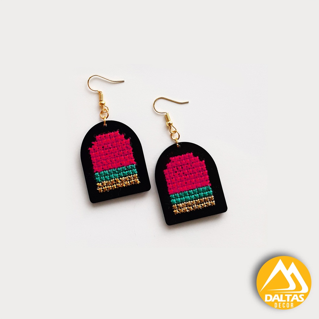 Earring Embroidered