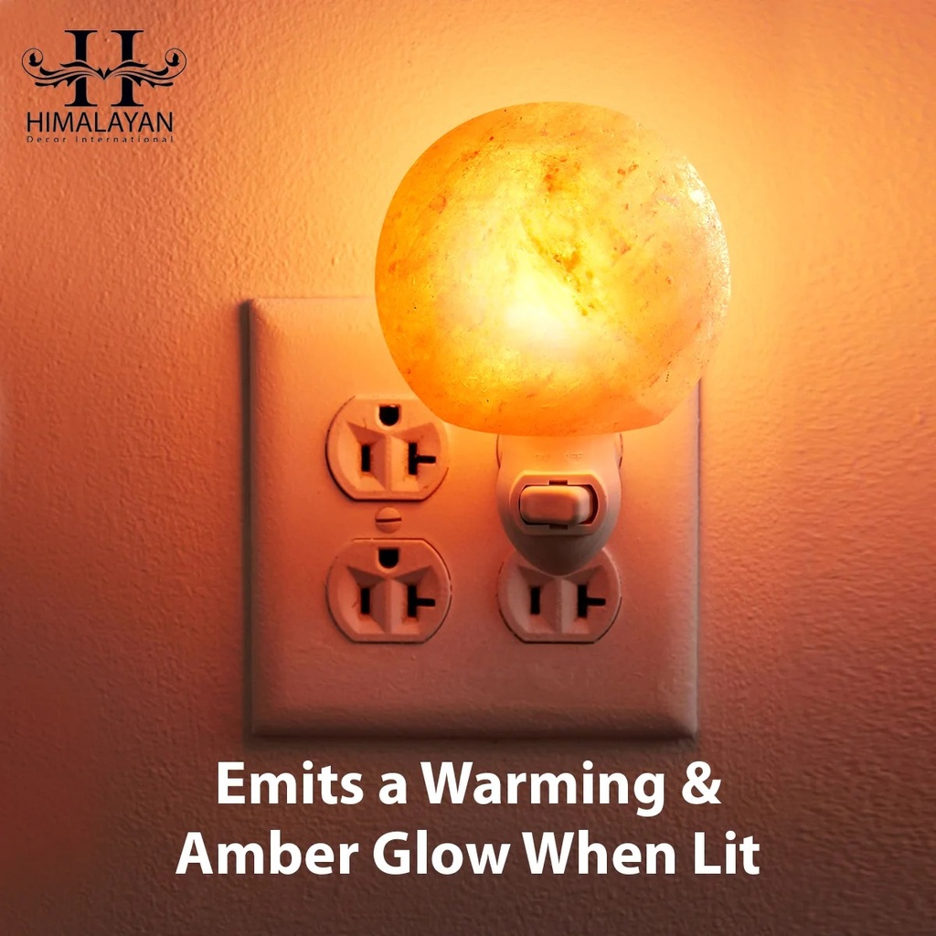 Decoration and Air Purifying Ball Shape Himalayan Salt Night Lamp