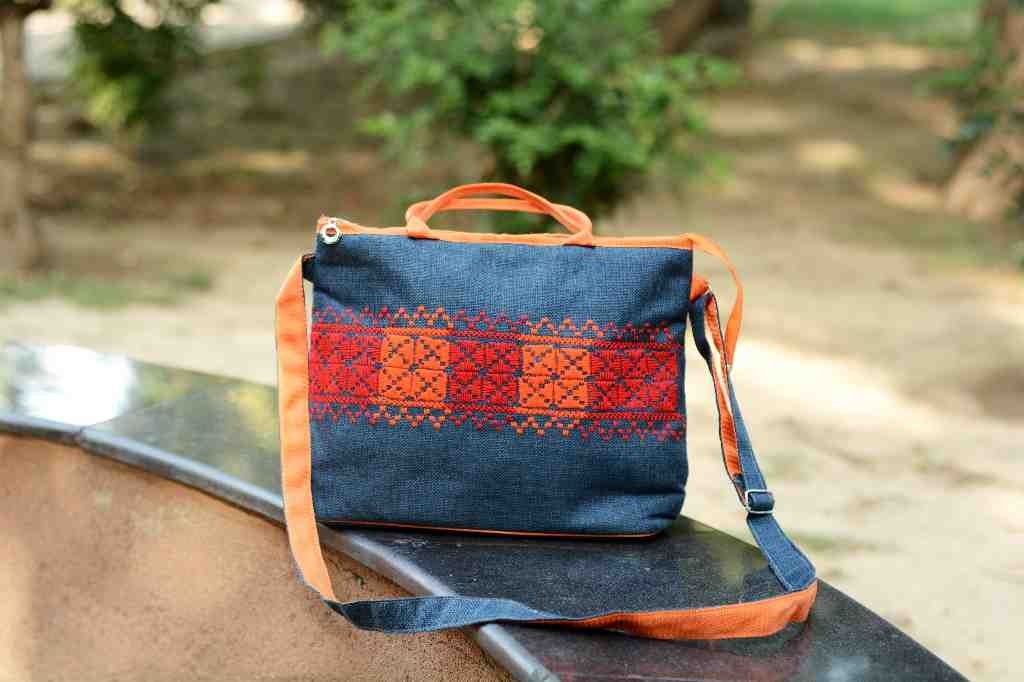 Hazara Traditional Large Strip Embroidered Bag