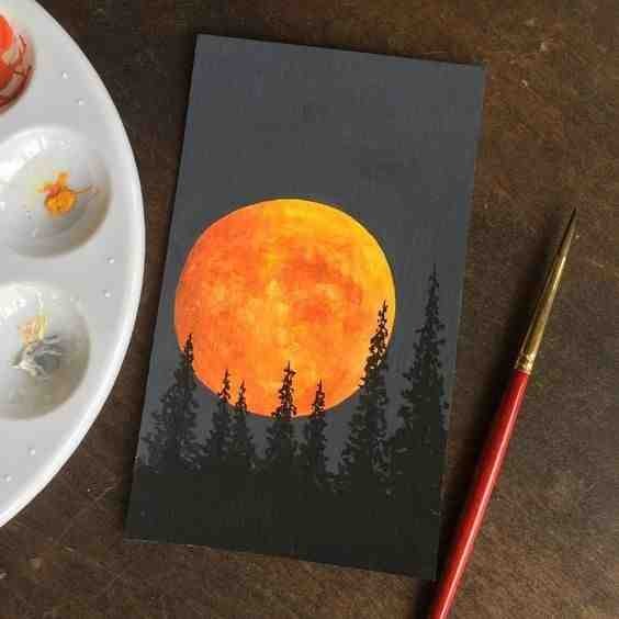 Sunset Skym Painting