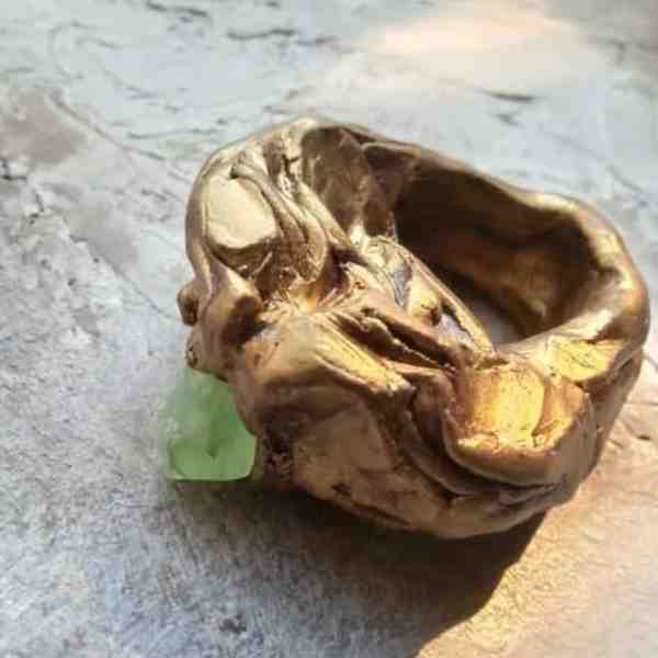 Hand sculpted ring 