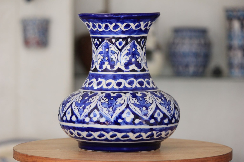 Blue Pottery Vase