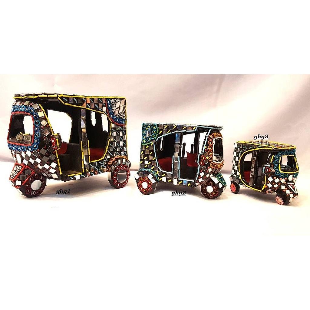 Mirror Work Handmade Rickshaw