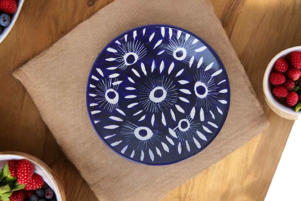 Blue Pottery Medium Plate