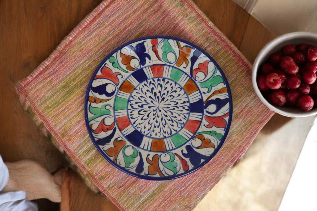 Blue Pottery Medium Plate
