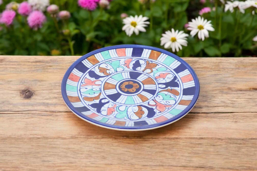 Blue Pottery Large Plate