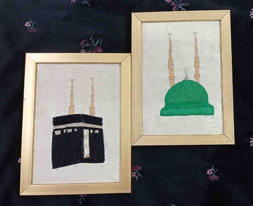 embroidered,framed Ramzan gift