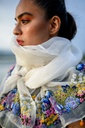 Periwinkle Organza Stole