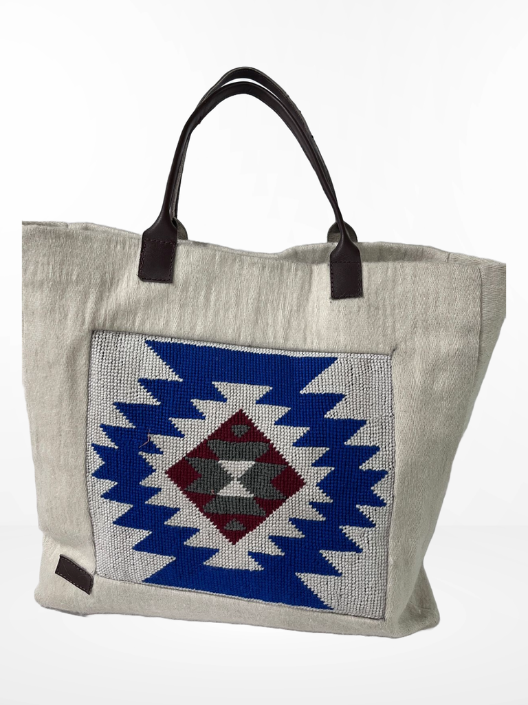 Cross-stitched Bag