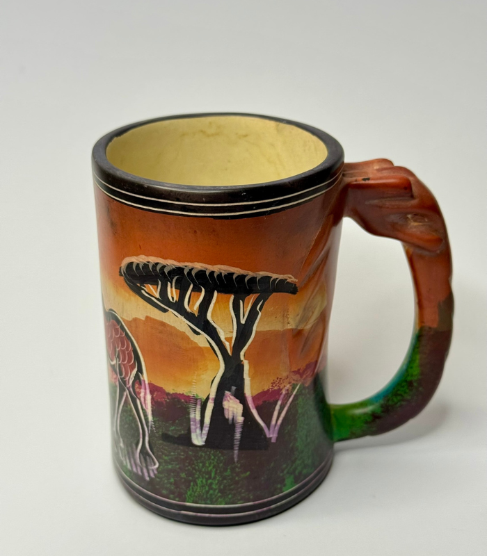 African Handpainted Safari Mug – Wildlife Edition