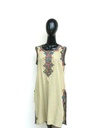 Sleeveless kurta with Balochi embroidery