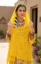 Mango Color Hand-Knotted Chunri Dupatta – Pure Lawn | Traditional 2.5 Meter Dupatta