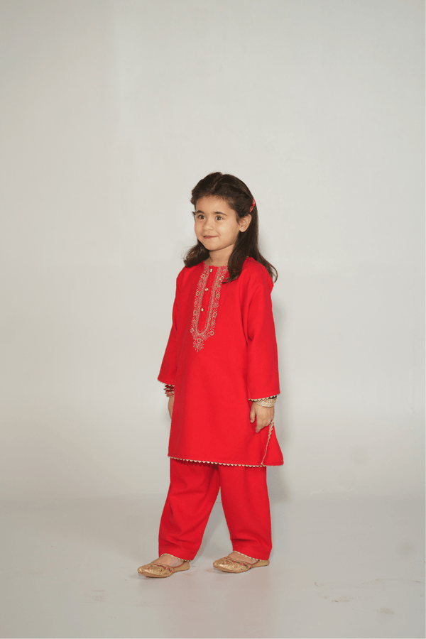 Red Kurta Shalwar