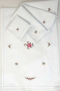 Pink Embroidered Mats Set