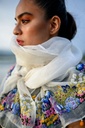 Periwinkle Organza Stole