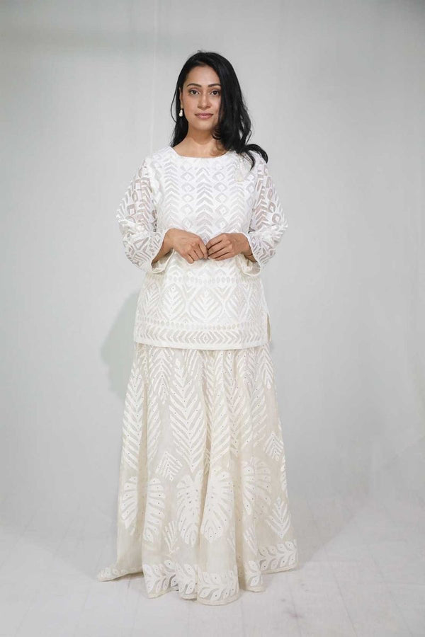 Pearl White Floral