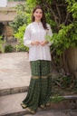 Hand-Embroidered white Kurta