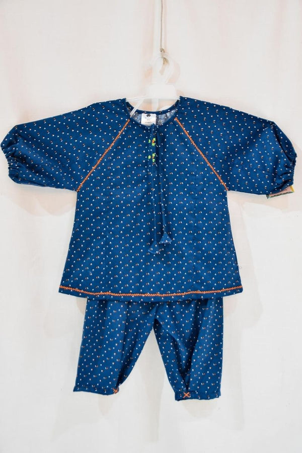 Flower Embroidered Suit