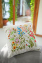 FloraStitch Cushion Cover