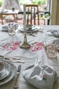 Crochet with Tarkashi Dining Table Cover