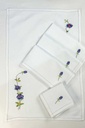 Blue Embroidered Mats Set