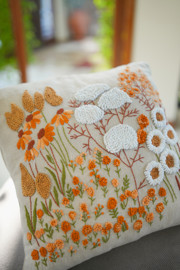 Bloom & Thread Handcrafted Cushion