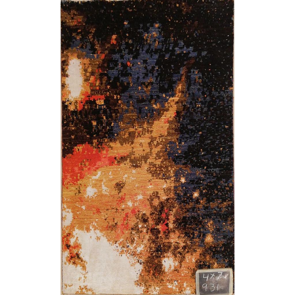 Modern Carpet -Wool&Silk- 4.6x7