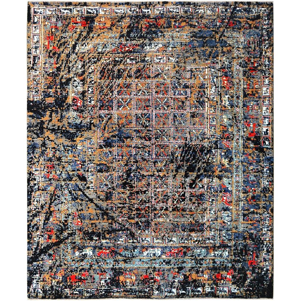 Modern Carpet -Wool&Silk- 8x10
