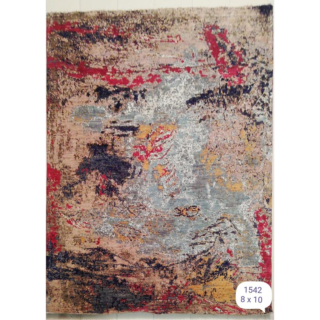 Modern Carpet -Wool&Silk- 8x10