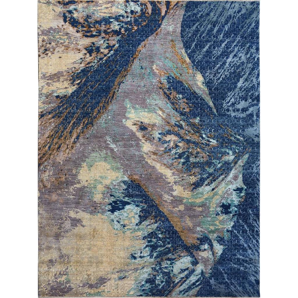 Modern Carpet -Wool&Silk- 9x12