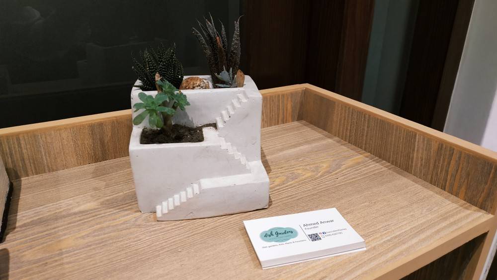 The Double Story Stairs Planter - White