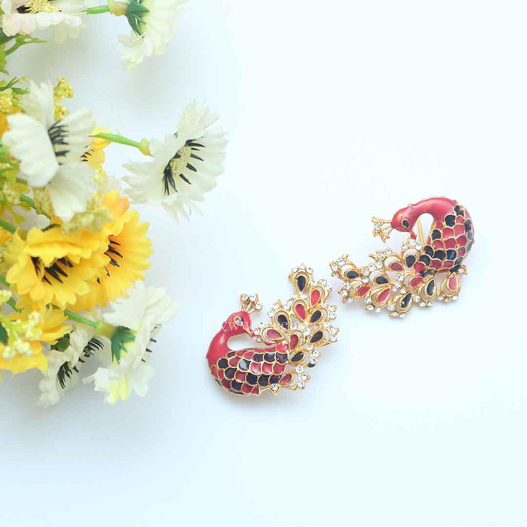 Peacock Tops / Earrings - Kundan Jewellery