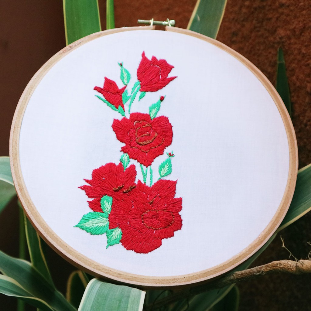Roses | Hoop Embroidery