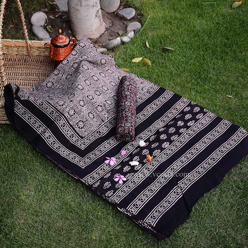 [PK3029-GN-GEN-009363] Ajrak - 2 Piece Suit      