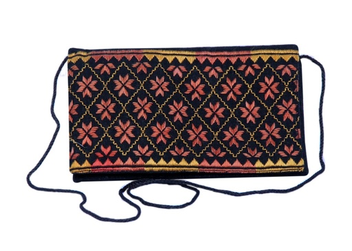 [PK0029-BG-POU-001254] Phulkari Shoulder Pouch